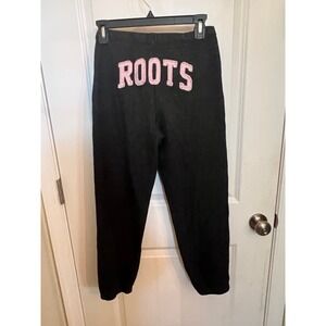 Kids Organic Original Roots Embroidered Classic Sweatpant Black & Pepper Size 12